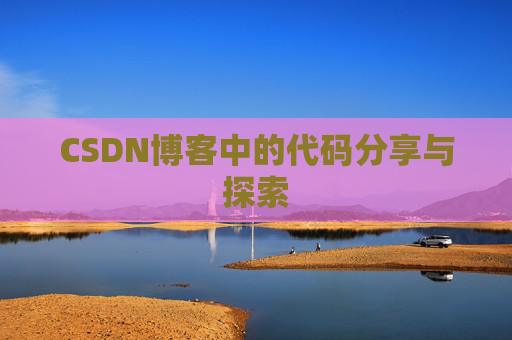 CSDN博客中的代码分享与探索
